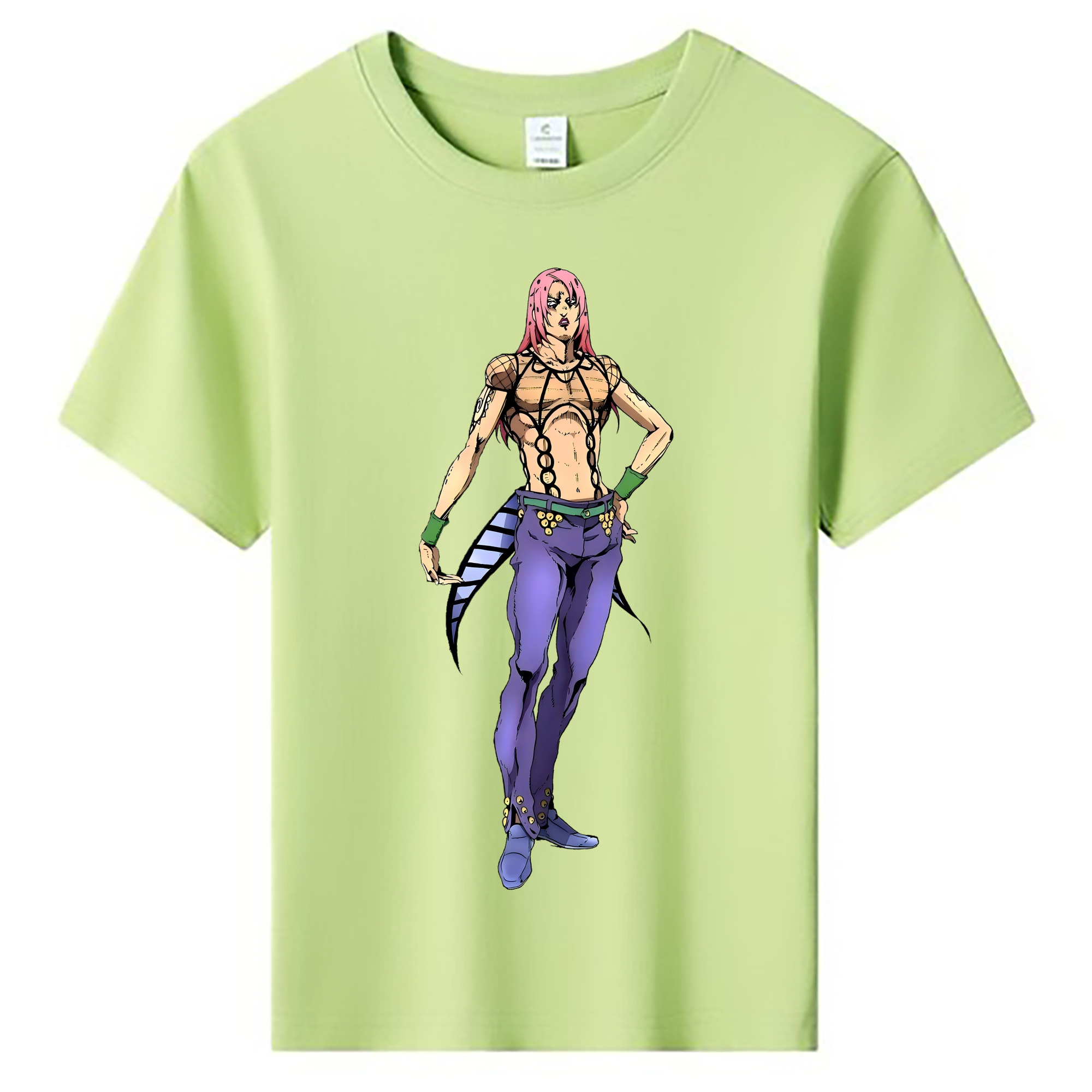 （画像用） ジョジョの奇妙な冒険 ビネガー?ドッピオ JoJo's Bizarre Adventure Vinegar Doppio 綿100％キッズTシャツ（フロントプリント）